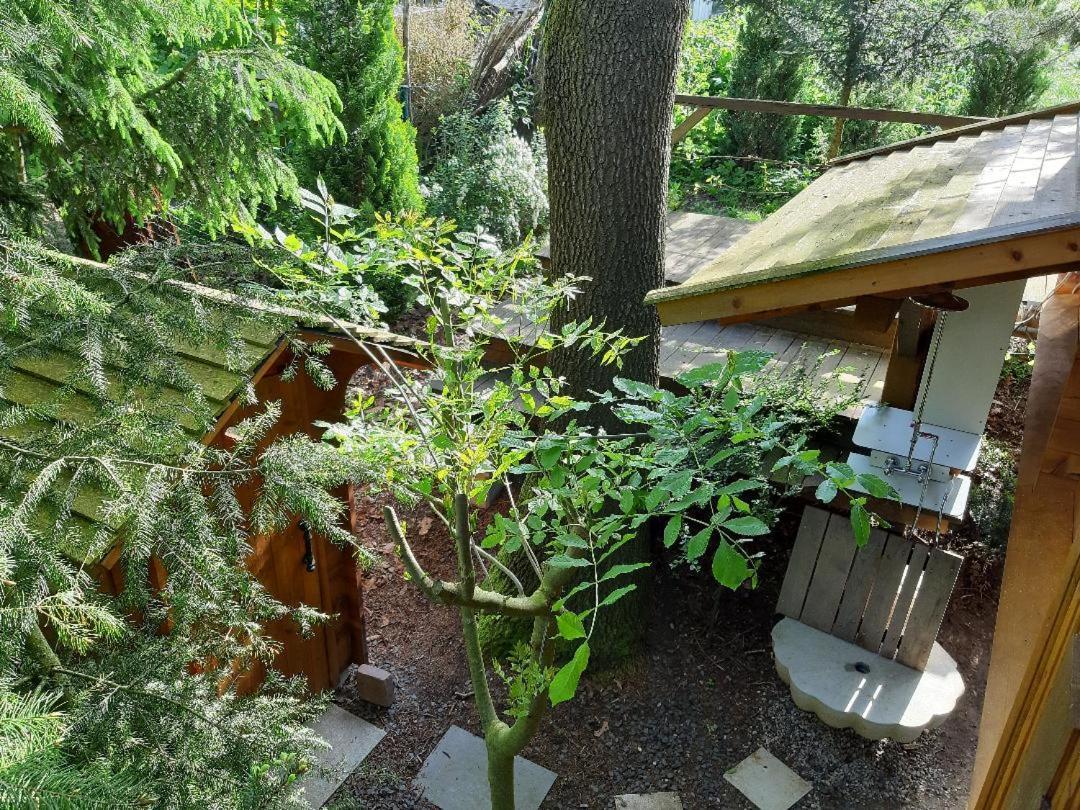 Baumhaus Wolfshoehle Fischach Exterior foto